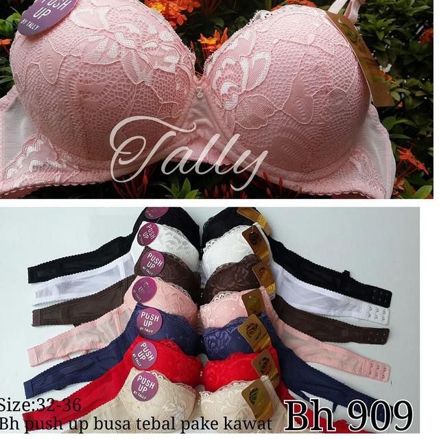 ♣ Bra BH Push Up Busa Tebal Berkawat Tally 909 Ukuran 32 34 36 - Cokelat Muda, 38 ☀