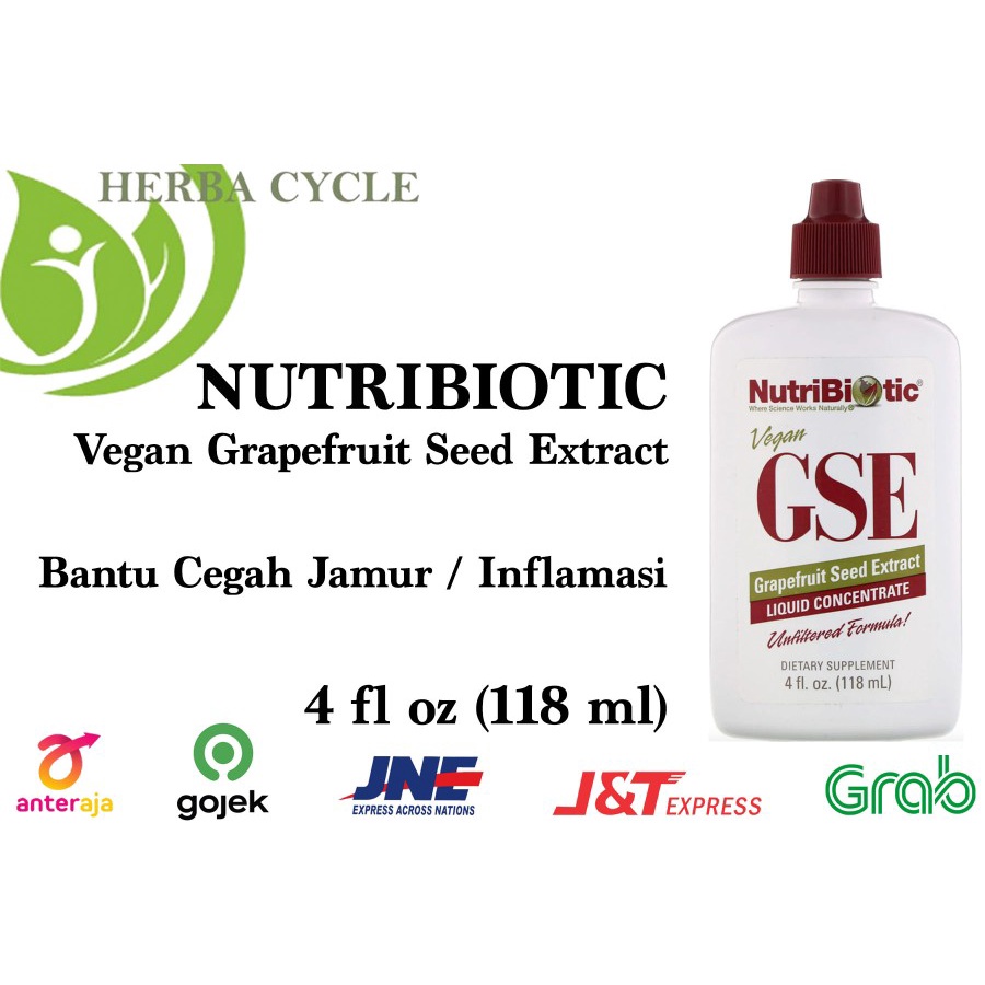 NutriBiotic Grapefruit Seed Extract 118ml Bantu Cegah Jamur Inflamasi