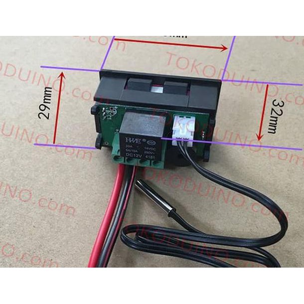 DIGITAL TEMPERATURE THERMOSTAT CONTROLLER RELAY W1209WK W1209 LED