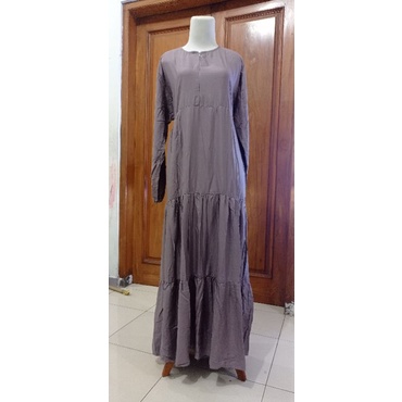 GAMIS SUSUN RAYON PREMIUM-Pink fanta
