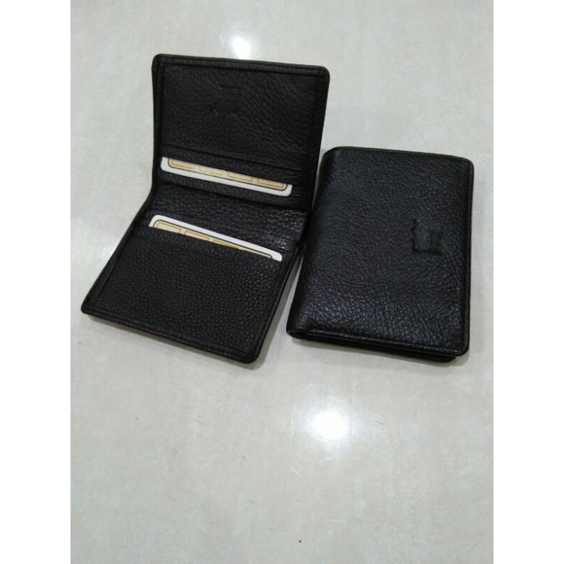 dompet tempat kartu kulit asli