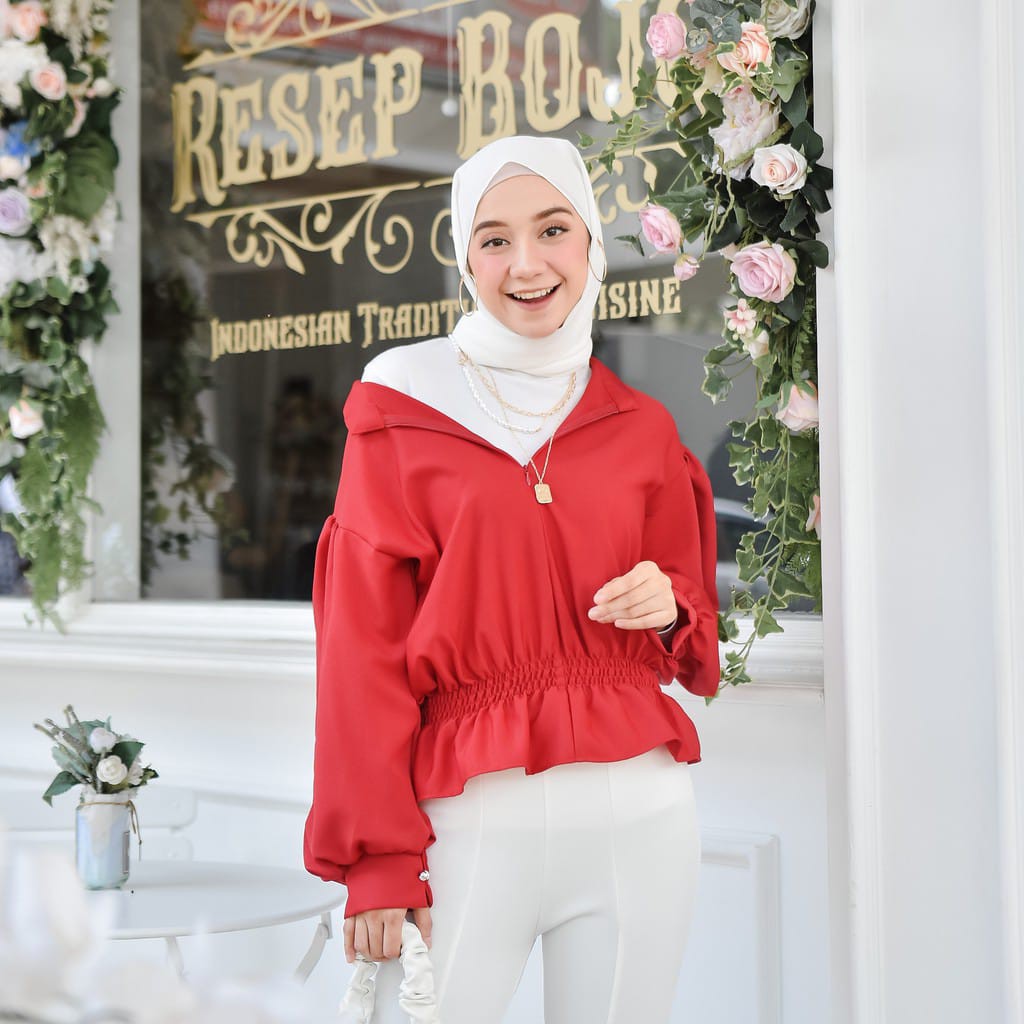 Grosir Baju Fashion Atasan Blouse Wanita Muslim Katlina