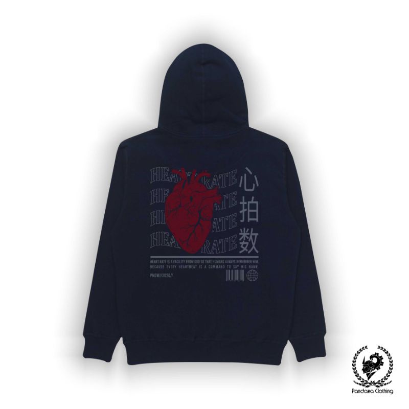 Hoodie Sweater Streetwear Design Pandawa Cloth Black