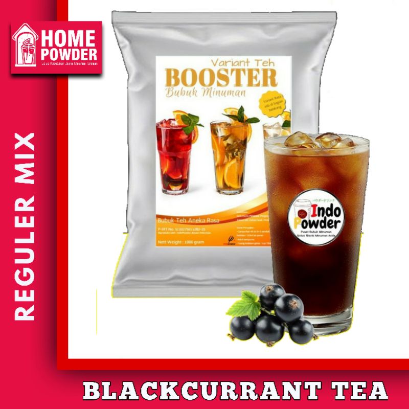

Bubuk Minuman Booster Blackcurrant Tea 1kg Indopowder Homepowder Murah