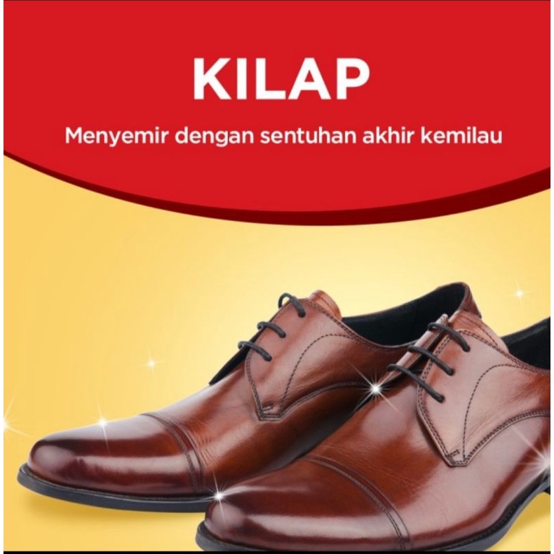 Semir sepatu Original Kiwi lengkap Satu Set Semir + sikat Grosir Semir Sepatu Kiwi shoe Polish Besar 45ml 17,5ml Lengkap + Sikat semir