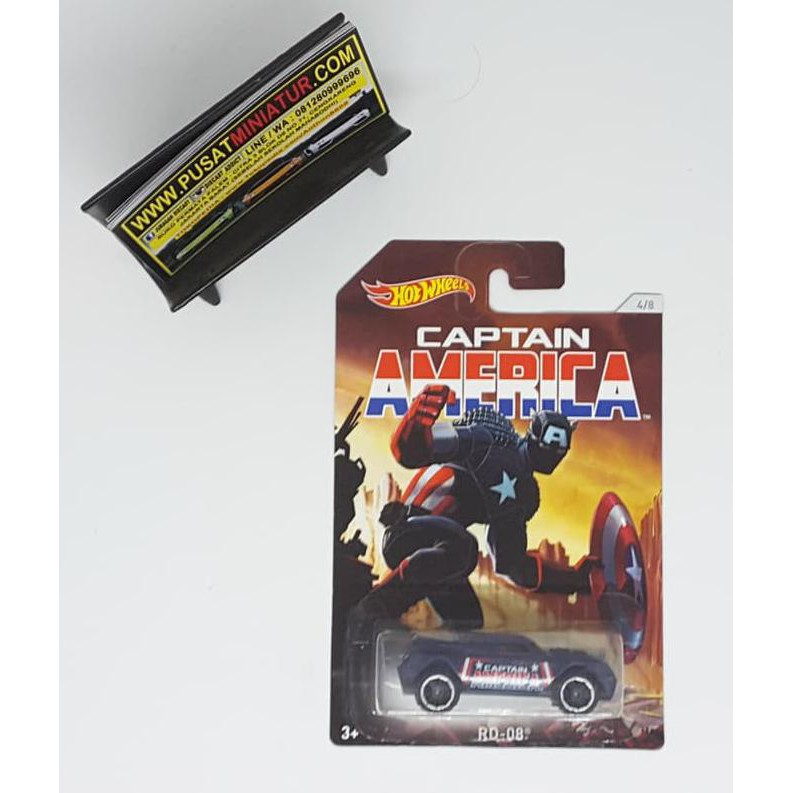 RD-08 - HOTWHEELS WALMART CAPTAIN AMERICA (DIECAST-MINIATUR)