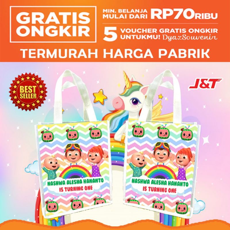 

Tas Cocomelon Souvernir Tas Goodiebag