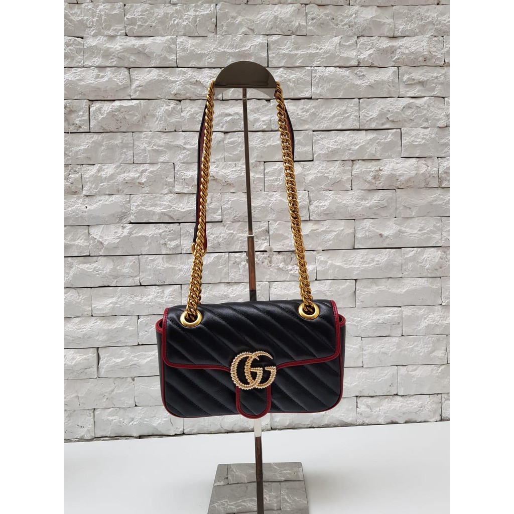 GUCCI GG MARMONT BAG/ SUPER MINI BAG/MIRROR BAG ASLI KULIT