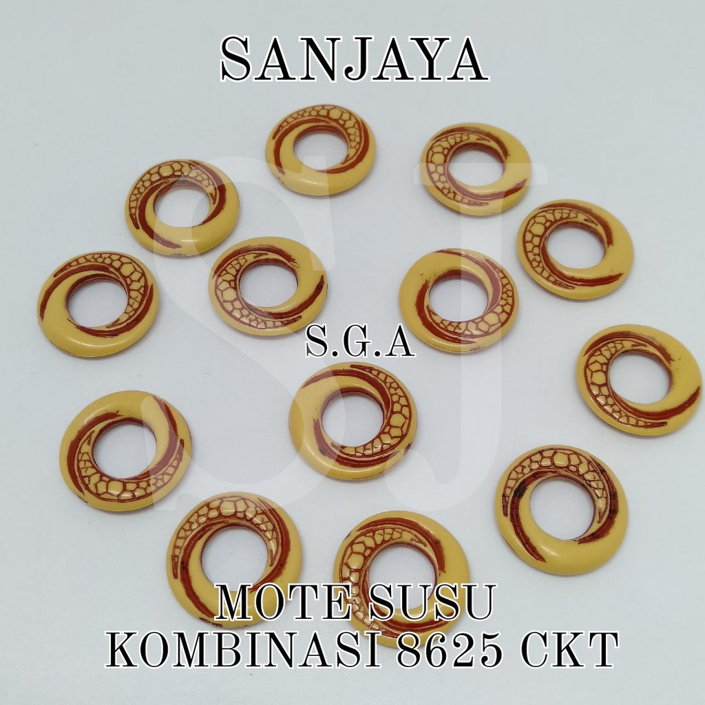 MANIK SUSU / MOTE SUSU / MANIK COKLAT / MANIK RING BULAT / MANIK COKLAT RING BULAT / MOTE SUSU KOMB. RING 8625 CKT