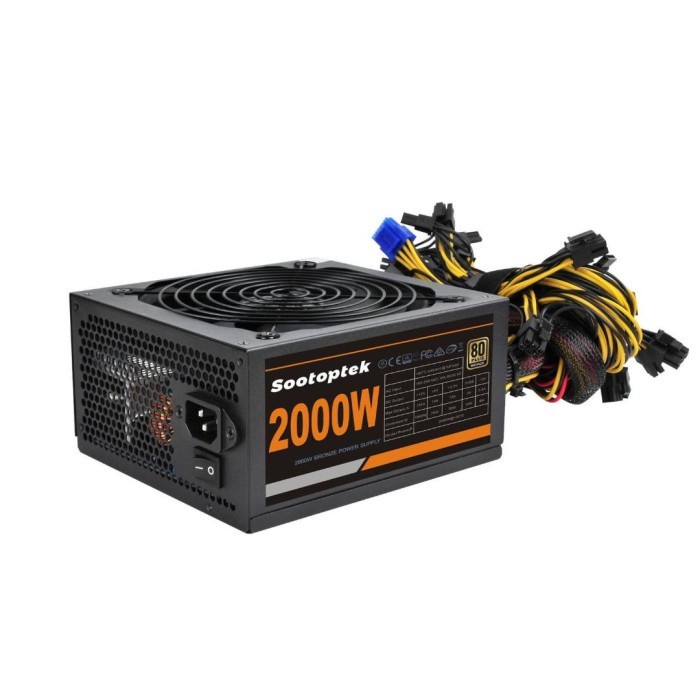 PSU 2000 WATT MURNI 100% SOOTOPTEK POWER SUPPLY MINING CRYPTO COIN