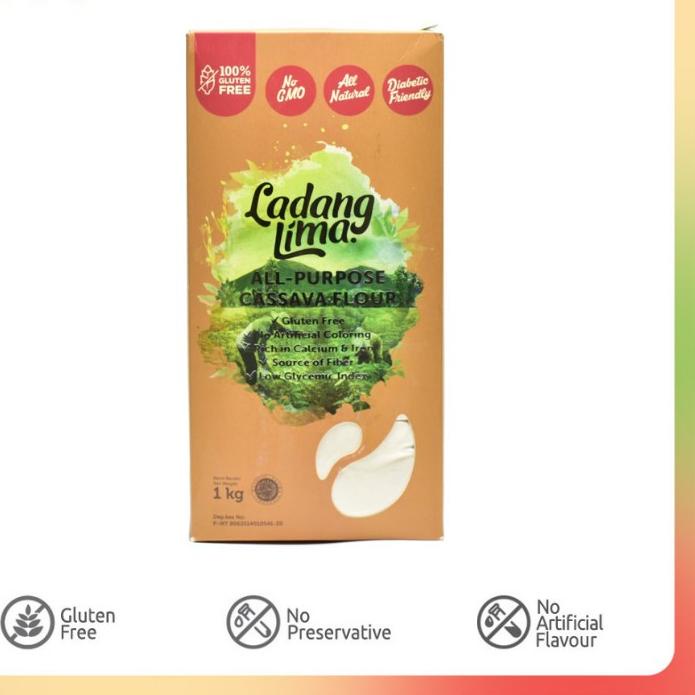 

Hot Sale - Ladang Lima All Purpose Cassava Flour Tepung Singkong 1 Kg