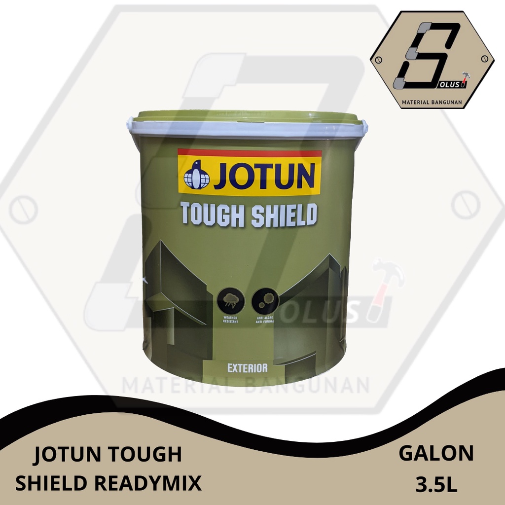 CAT TEMBOK EXTERIOR JOTUN TOUGH SHIELD WHITE / PUTIH READYMIX GALON