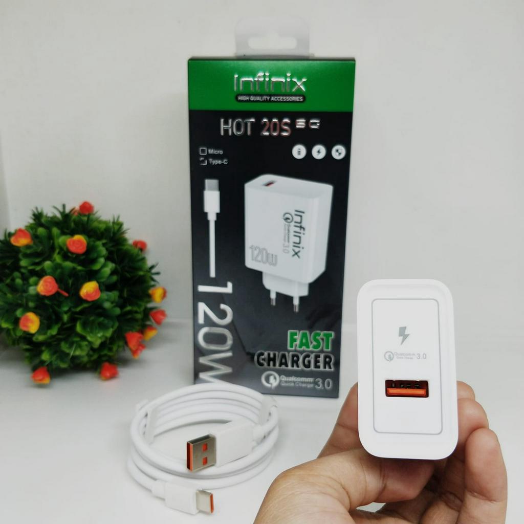 CHARGER  120W Ori 100% Infinix hot 20s fast charging PROMO SULTAN ROXY