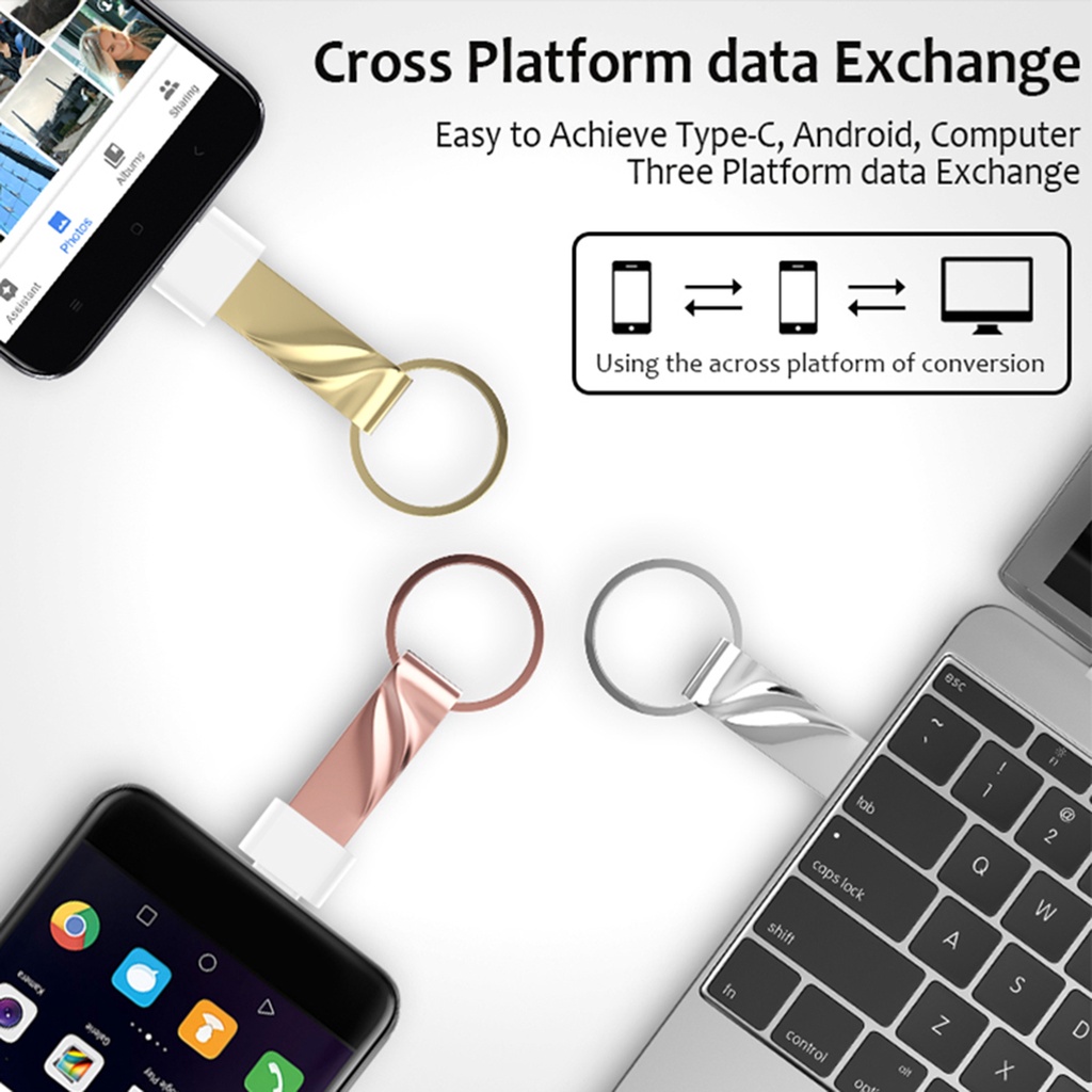 (Huluboy) Flashdisk USB 3.0 Kapasitas Besar 256GB 512GB 1TB 2TB