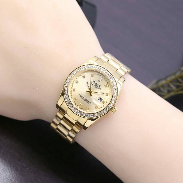 JAM TANGAN WANITA ROLEX OYSTER DIAMOND
