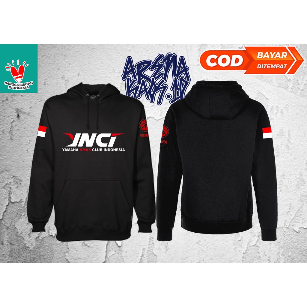 SWEATER HOODIE JAKET YNCI YAMAHA NMAX CLUB INDONESIA