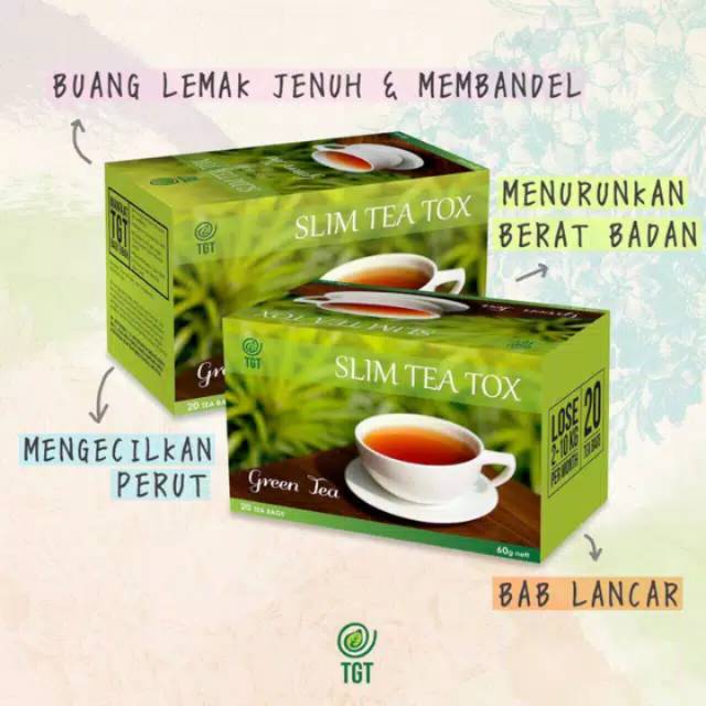 TGT slim green tea detox 2 -4box