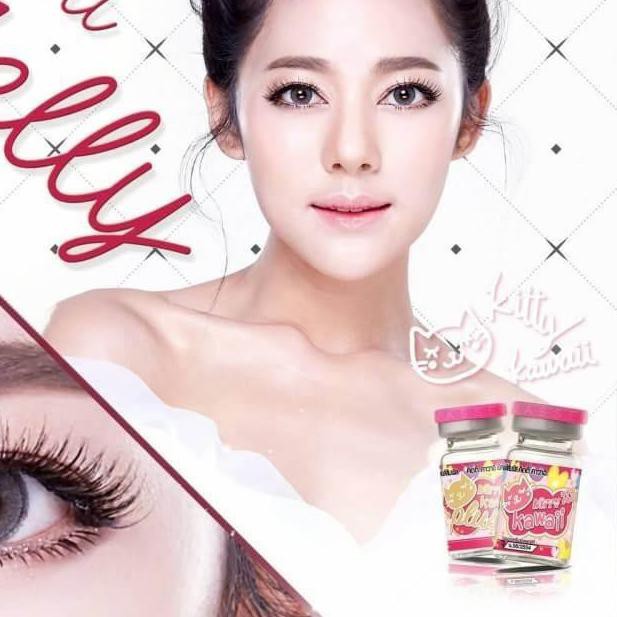 ♨ MINI JELLY GREY SOFTLENS BY KITTY KAWAII / ORIGINAL THAILAND / NORMAL ONLY ♪