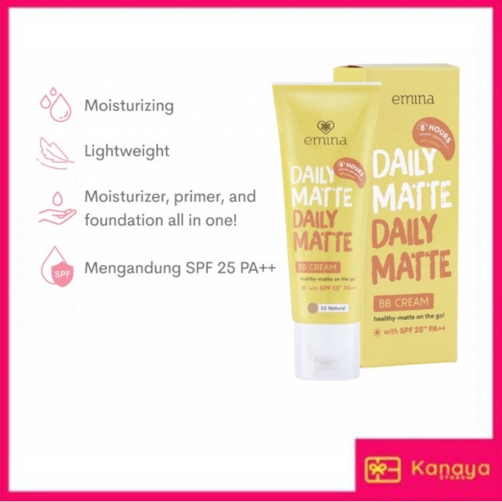 (BISA COD) EMINA Daily Matte BB Cream 16gr