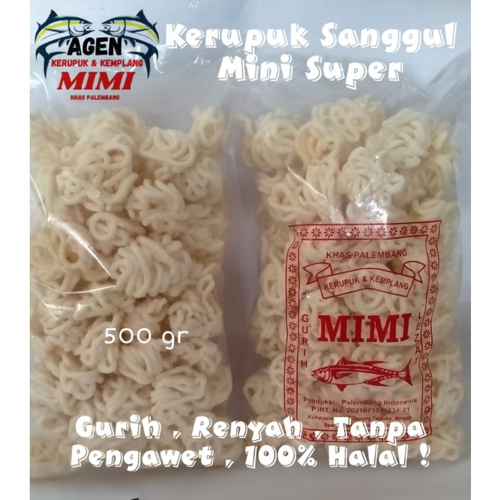 

KERUPUK SANGGUL MINI SUPER IKAN TENGGIRI KHAS PALEMBANG 500GR