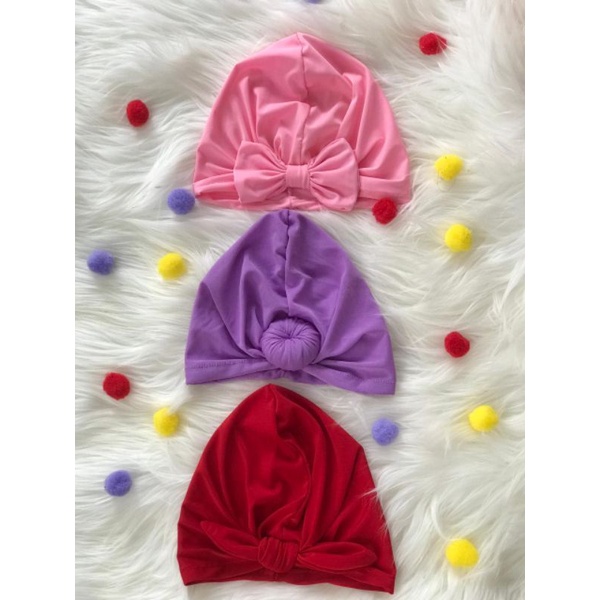 satu set turban anak usia 0 sampai 3 tahun, turban bayi, turban murah