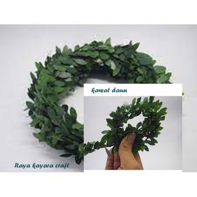 Kawat Daun Rambat Kerajinan / Daun flower crown/ Bahan Hiasan Kepala/Tirarium Ringbox/Bahan Mahar