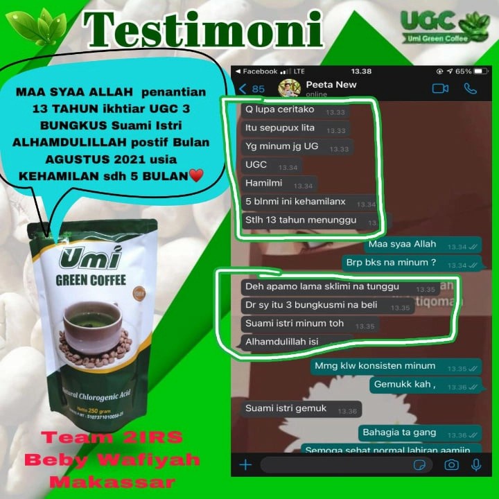 ORIGINAL - UGC Umi Green Coffee  Pelangsing Kopi Hijau Pelangsing Alami Kesehatan