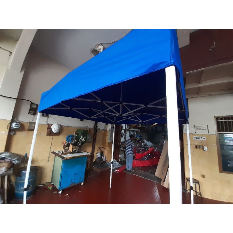 Tenda Lipat Folding 3x3 Bazar Besi Putih Bazar Booth Stand Pameran Dagang Jualan Carport