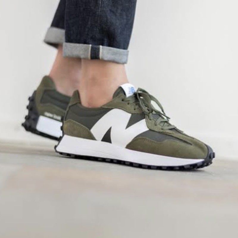 new balance 327 women's olive green