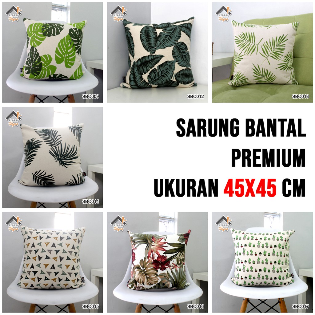 SARUNG BANTAL 45X45 CANVAS PREMIUM MOTIF 1