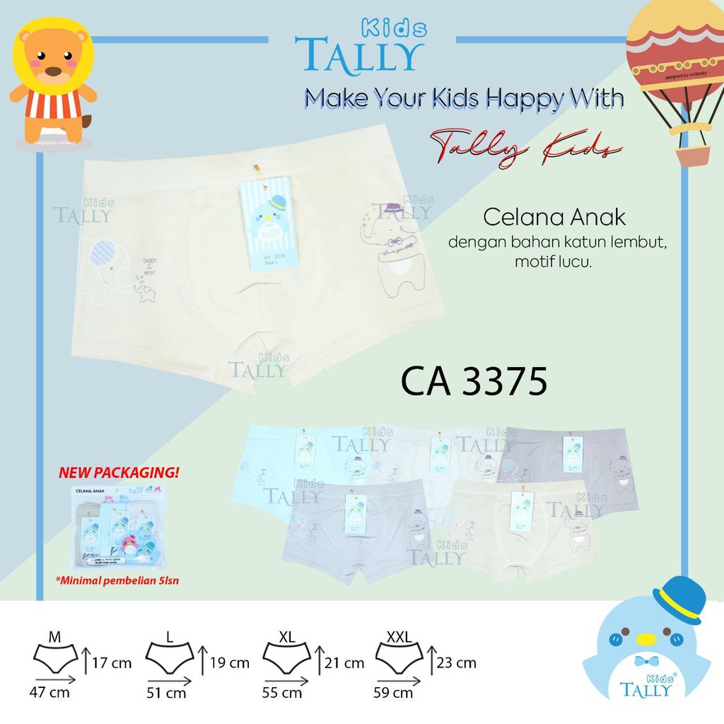 TALLY CD CELANA DALAM BOXER ANAK COWOK 3375