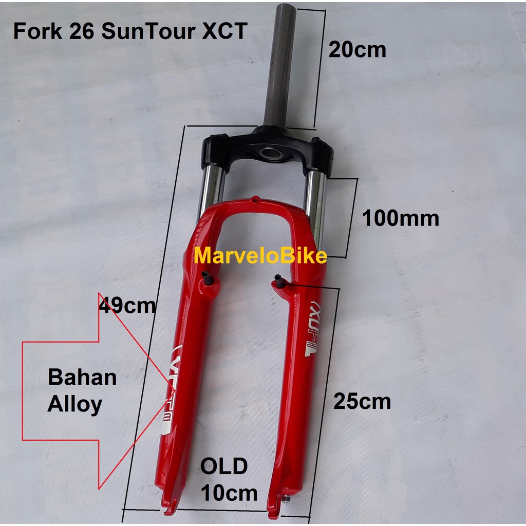 Fork Sepeda Xct Suspension Front Fork Fork Xcm Travel 120 Fork