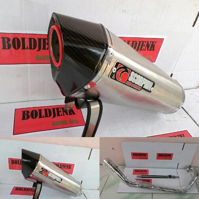 PROMO Knalpot racing SCORPION fullset cb150/cbr150/verza dll SALE