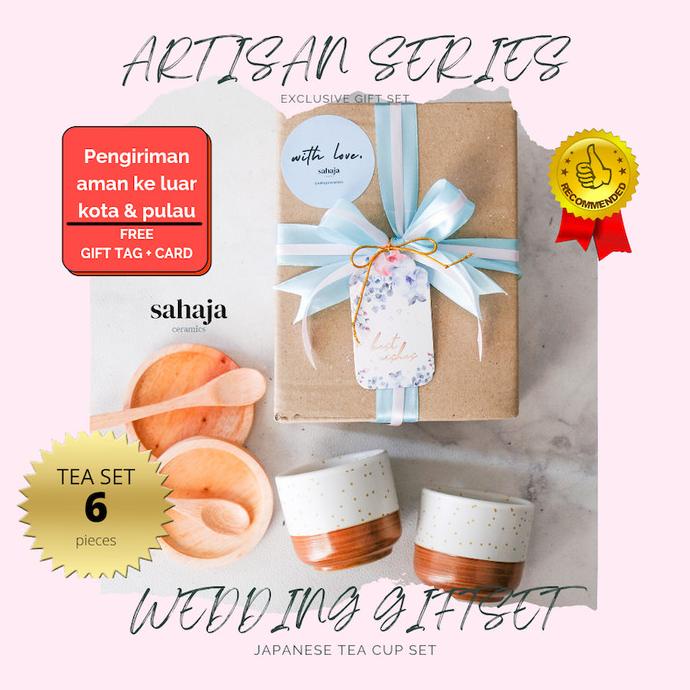 Paket Hampers Wedding Gift Gelas Keramik Jepang Set Hadiah Pernikahan