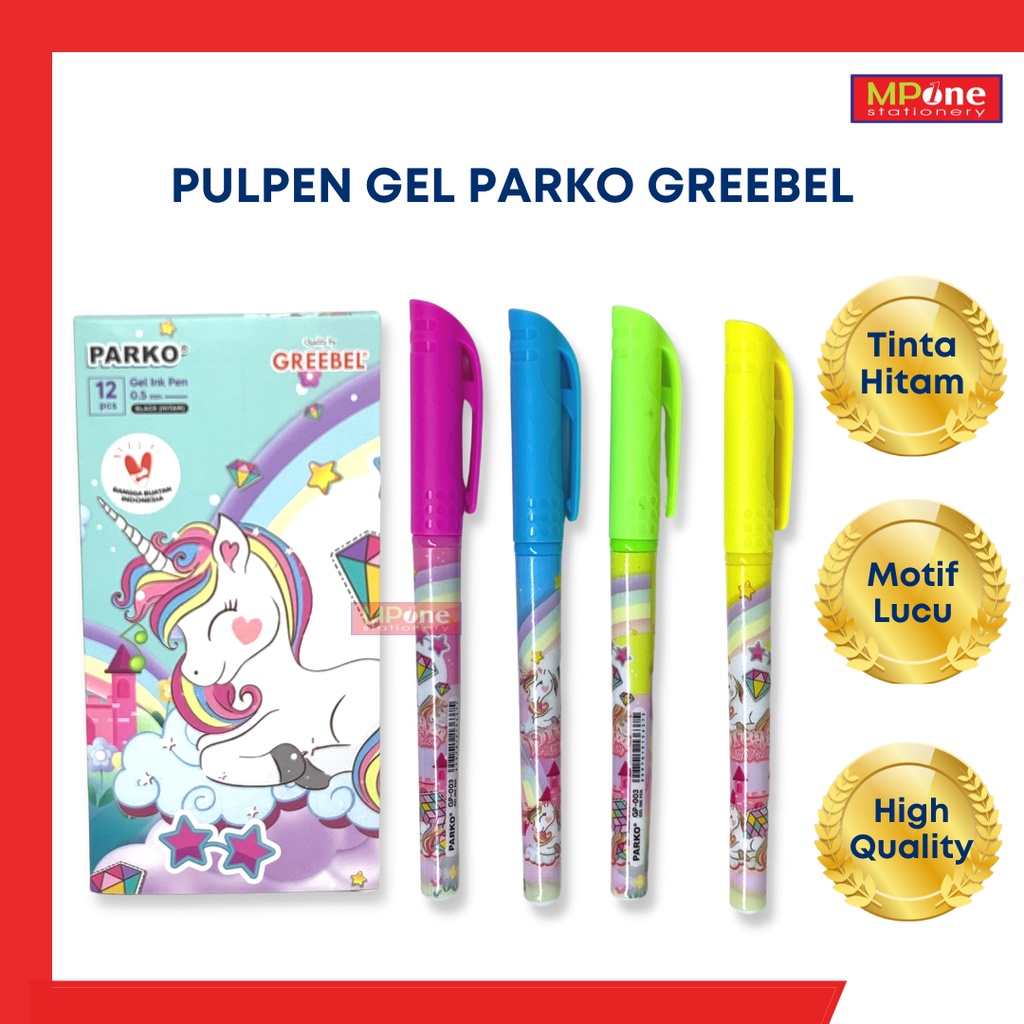 

Pulpen Parko / Pulpen Gel Fancy / Pulpen Gel Pen Karakter Anak Lucu (min order 3pcs)