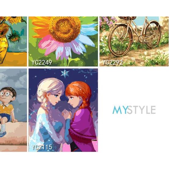 

▲ CANVAS PAINT BY NUMBER KIT 40x50CM LUKISAN DIGITAL OIL PAINTING DIY - YC2041 ♥