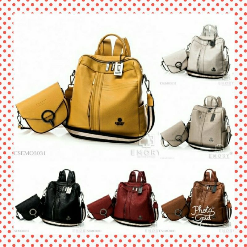 Tas Wanita Terbaru Termurah Original Ransel Emory Sontany CSEMO3031