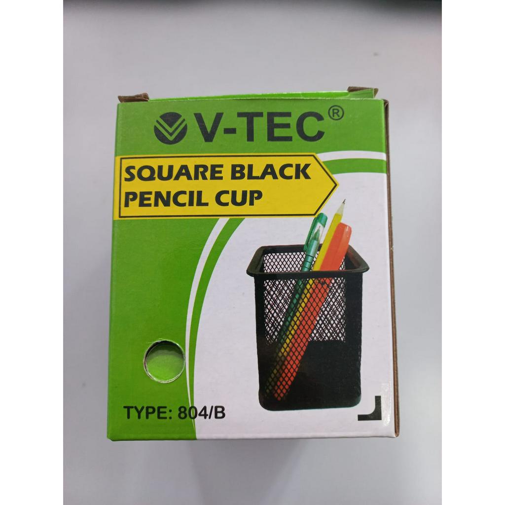 TBMO Desk Pen Square V-TEC Hitam vt-804/b