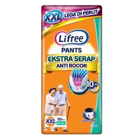 LIFREE POPOK CELANA EKSTRA SERAP XXL10 / POPOK DEWASA