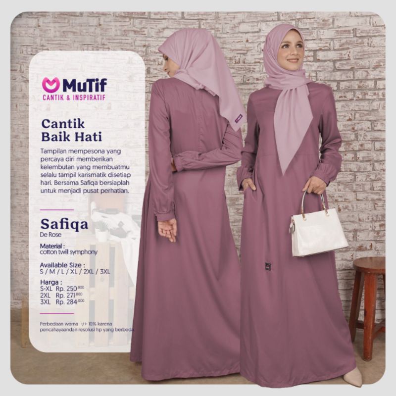 GAMIS MUTIF SAFIQA DE ROSE DEROSE