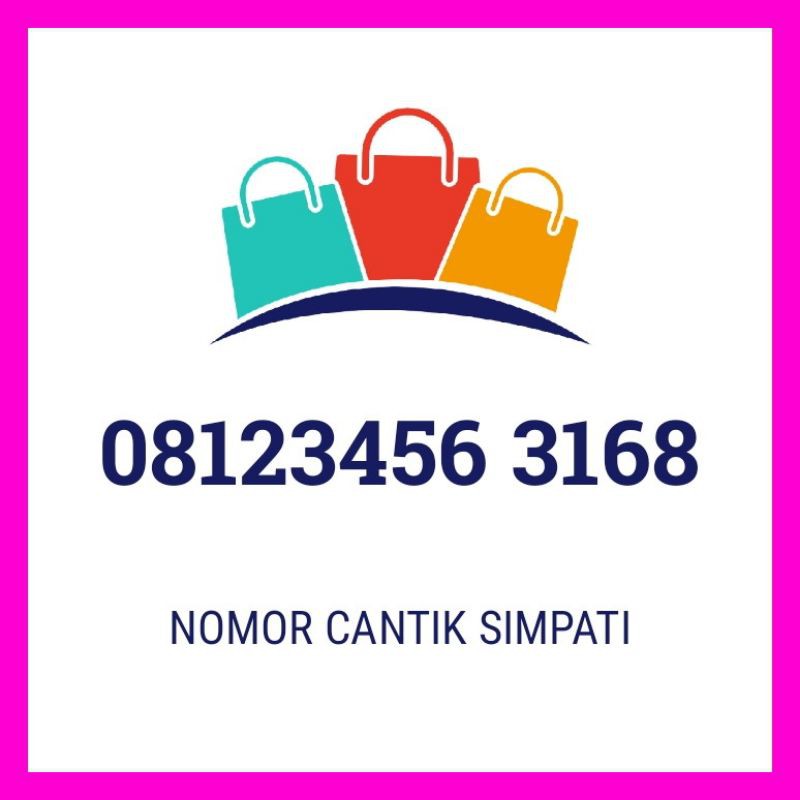 Nomor Cantik Simpati 123456 3168 1234567 168 168