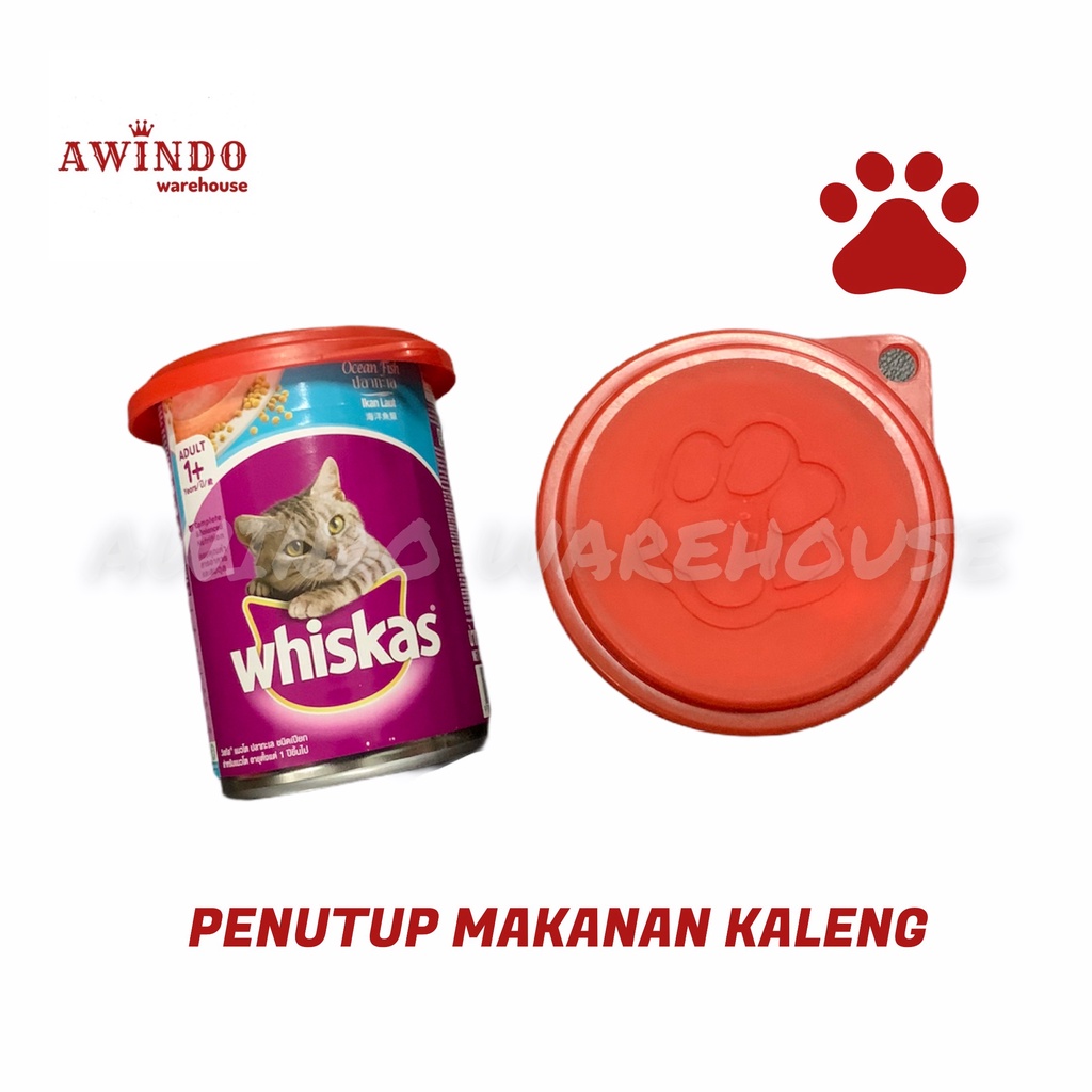 PENUTUP KALENG - Tutup Pakan Makanan Kaleng Anjing Kucing Penutup Makanan Kaleng Whiskas Wet Food