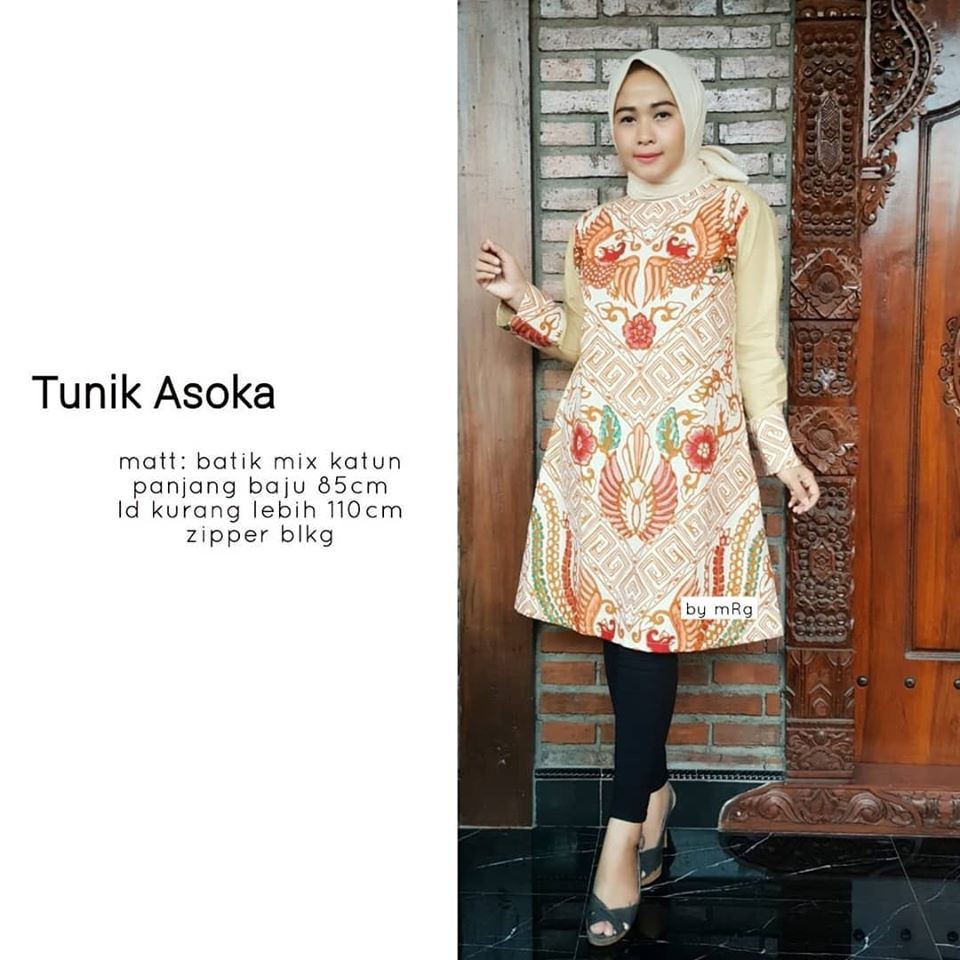 Tunik Asoka / Tunik Batik Wanita Muslim Modern