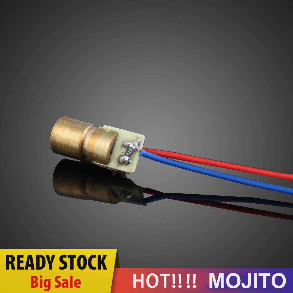 MOJITO 10pcs Mini 650nm 6mm 5V 5mW Laser Dot Diode Module Head WL Red