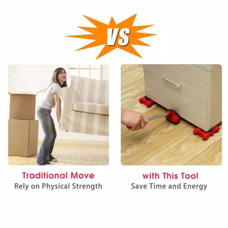 ALAT PEMINDAH BARANG RODA PENGANGKAT FURNITUR ROLLER REMOVER HEAVY MOVE TOOL RODA BANTU GESER LEMARI Alat Geser Barang Roda Geser Lemari Roda Pindah Lemari Dongkrak Barang Dongkrak Lemari Roda Alat Bantu Pindah Barang Angkat Barang