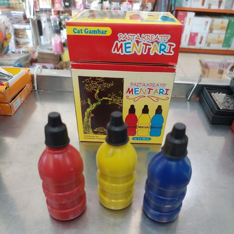 Pasta Kreatif Mentari Cat Gambar Cat Finger Painting cat jari anak tk