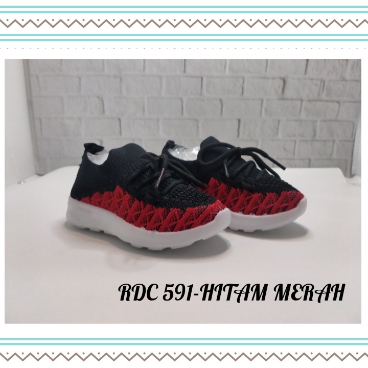 BAYAR DITEMPAT (COD)-SEPATU IMPORT ANAK BABY RAJUT ELASTIS MODEL KAOS KAKI RDC 591 22-27