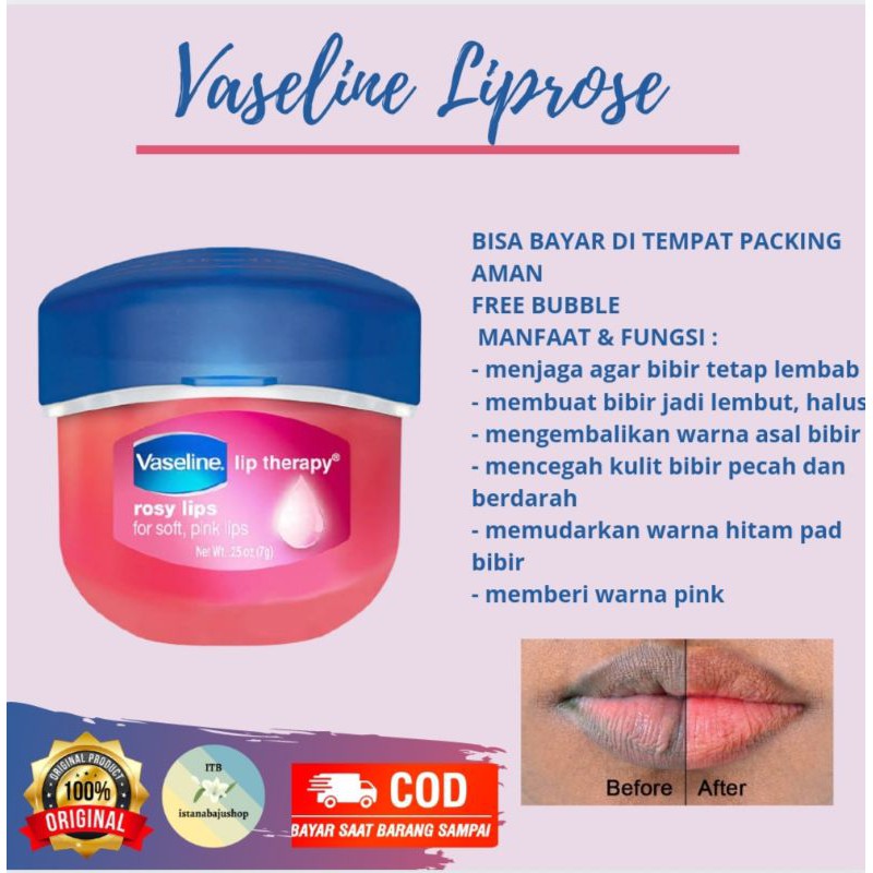 Vaselin Pelembab Bibir Liprose Original Penebal Alis Bpom Pemerah Bibir Terlaris Termurah Shopee Indonesia