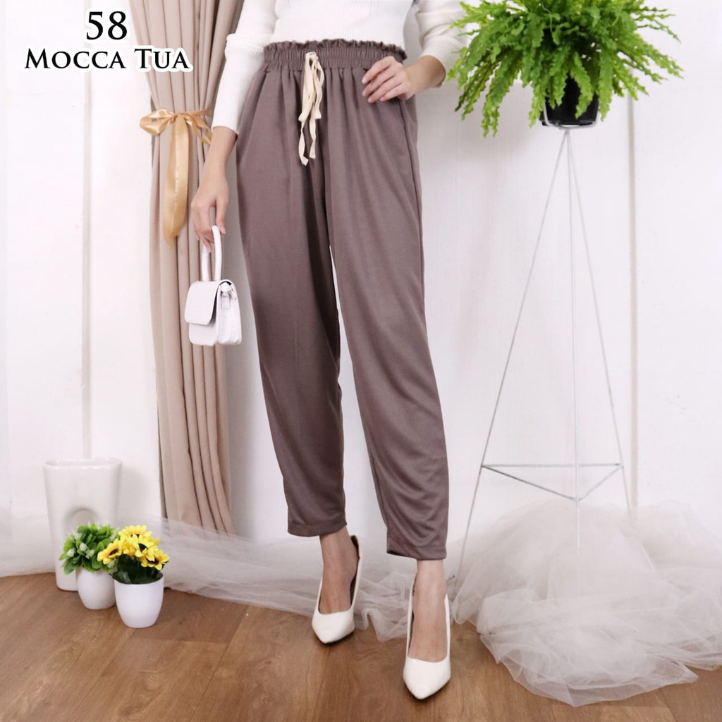 CELANA KULOT PANJANG WANITA KD 58 BAGGY PANTS LUVALINE SUPER MURAH KUALITAS BAGUS