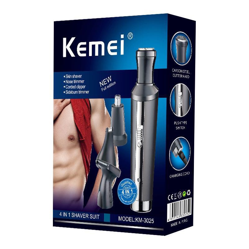 kemei KM-3025 4 in 1electric hair trimmer nose trimmer beard